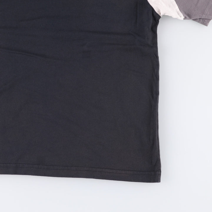 Nike Raglan Sleeve One-Point Logo T-Shirt, Men's Size L cotton black type Vintage Second Hand