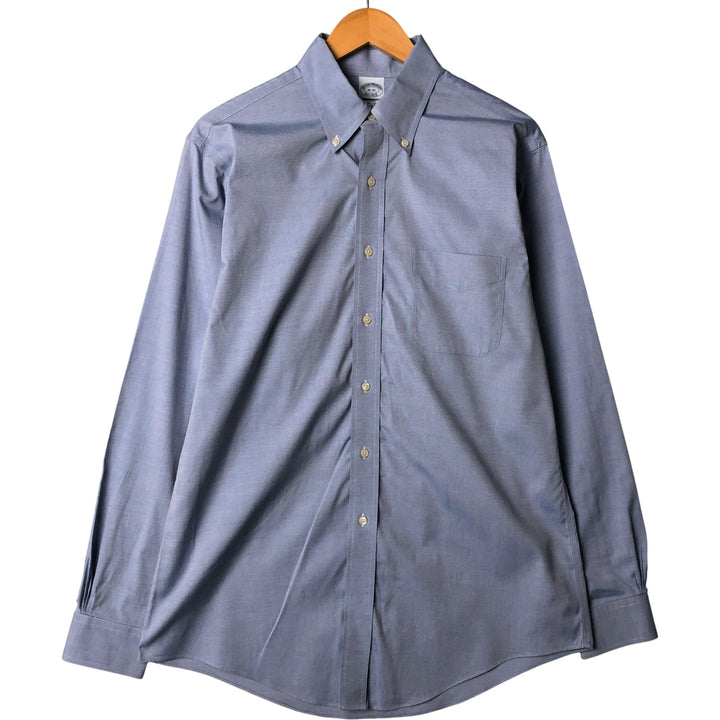 Brooks Brothers Est.1818 Long Sleeve Button-Down Shirt, Men's Size L cotton Blue type light blue Vintage Second Hand