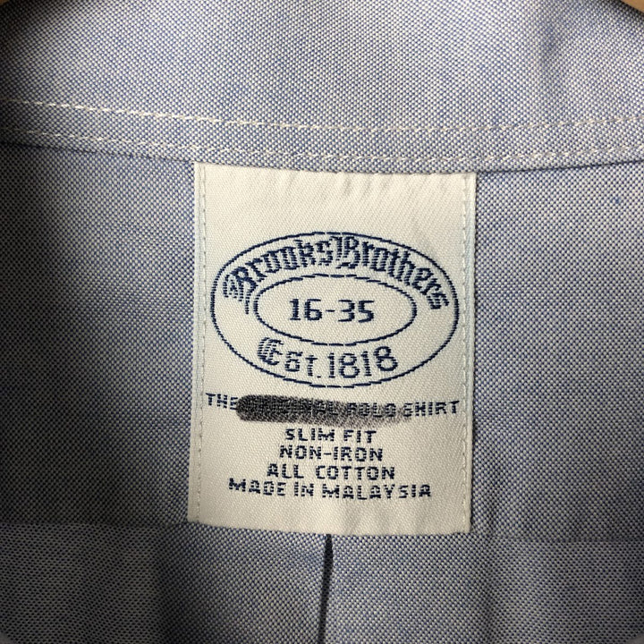 Brooks Brothers Est.1818 Long Sleeve Button-Down Shirt, Men's Size L cotton Blue type light blue Vintage Second Hand