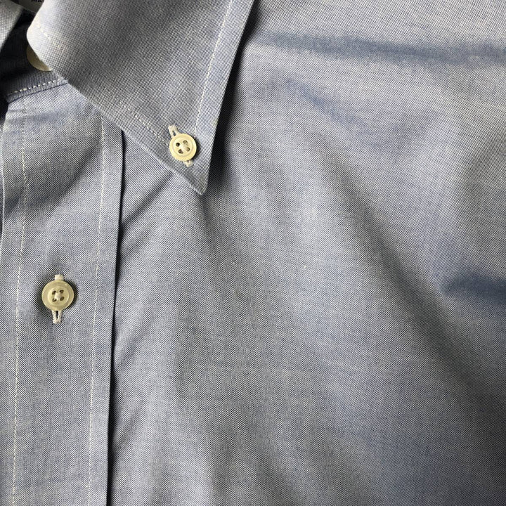 Brooks Brothers Est.1818 Long Sleeve Button-Down Shirt, Men's Size L cotton Blue type light blue Vintage Second Hand