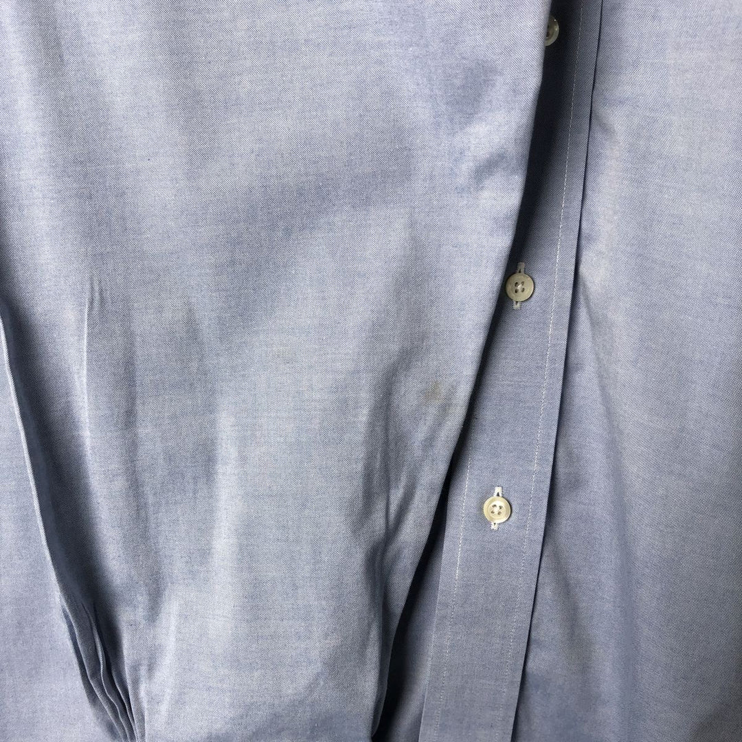 Brooks Brothers Est.1818 Long Sleeve Button-Down Shirt, Men's Size L cotton Blue type light blue Vintage Second Hand