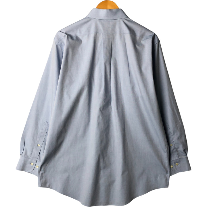 Brooks Brothers 346 REGULAR FIT long sleeve cotton shirt, men's size L cotton Blue type light blue Vintage Second Hand