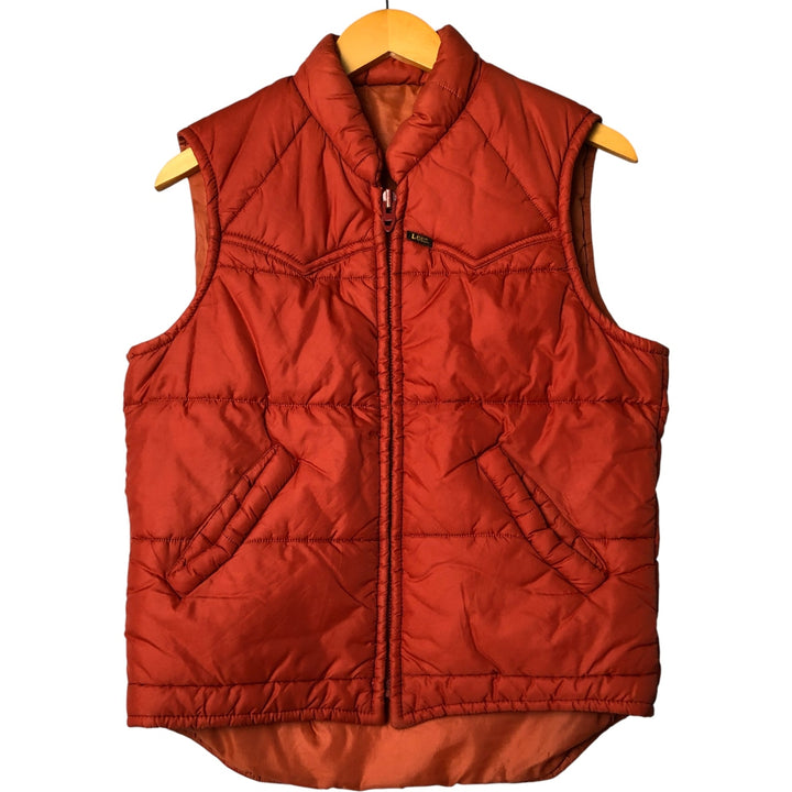 Vintage 1980'S Lee padded vest, size M, men's unclear orange type Vintage Second Hand