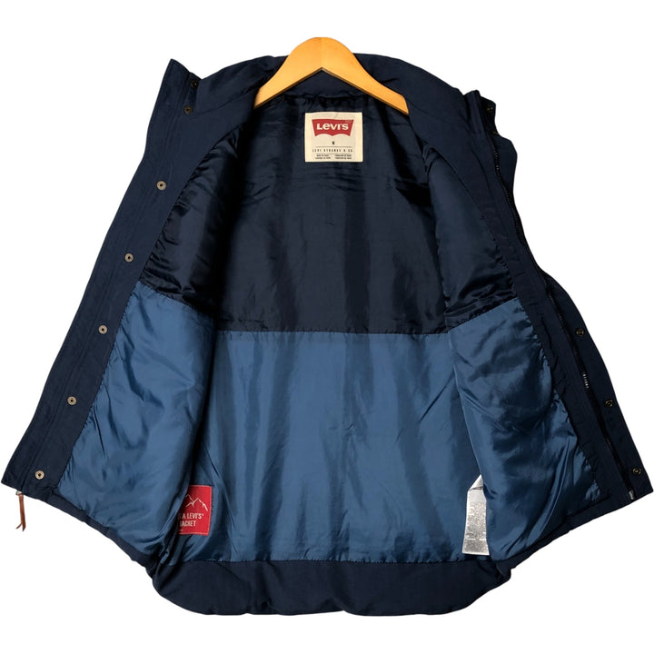 Levi's Down Vest, Men's Size M polyamide navy blue type Vintage Second Hand