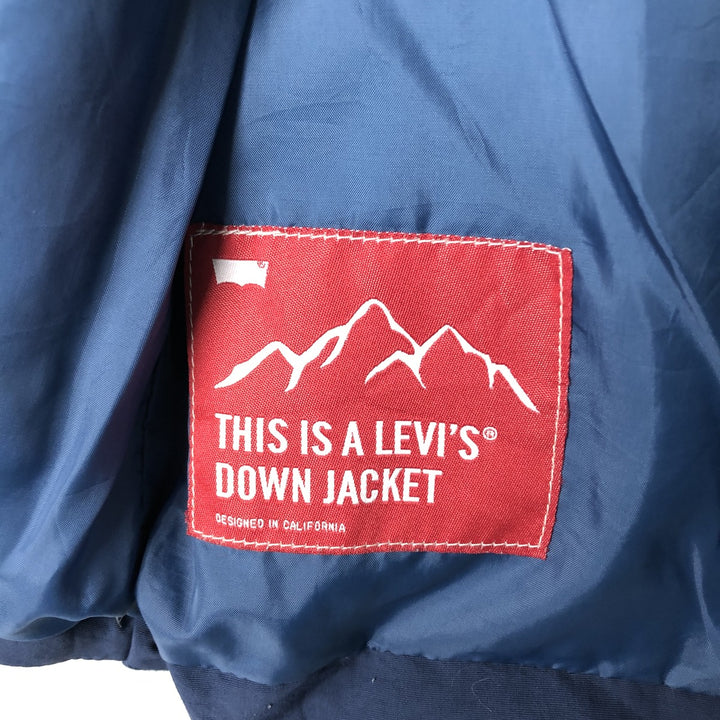 Levi's Down Vest, Men's Size M polyamide navy blue type Vintage Second Hand