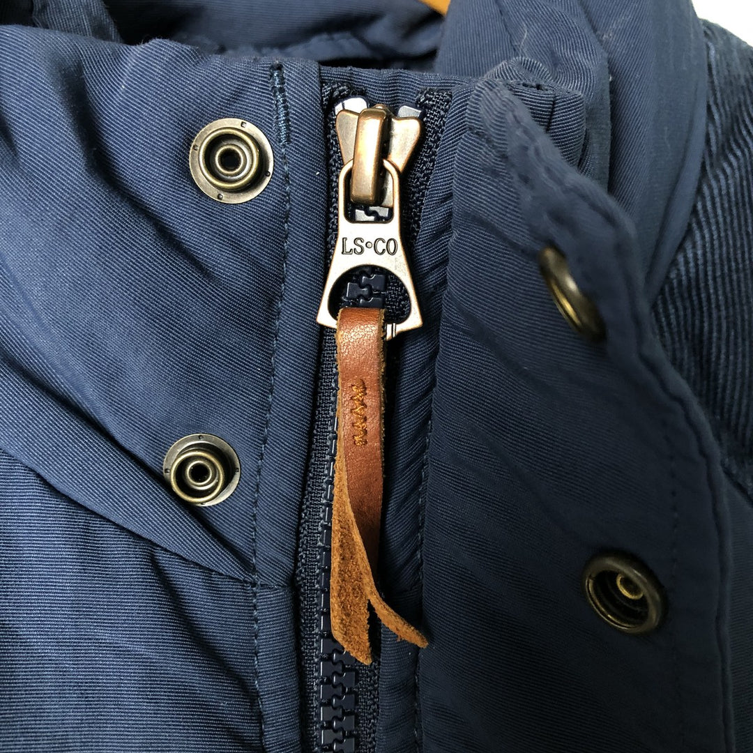 Levi's Down Vest, Men's Size M polyamide navy blue type Vintage Second Hand