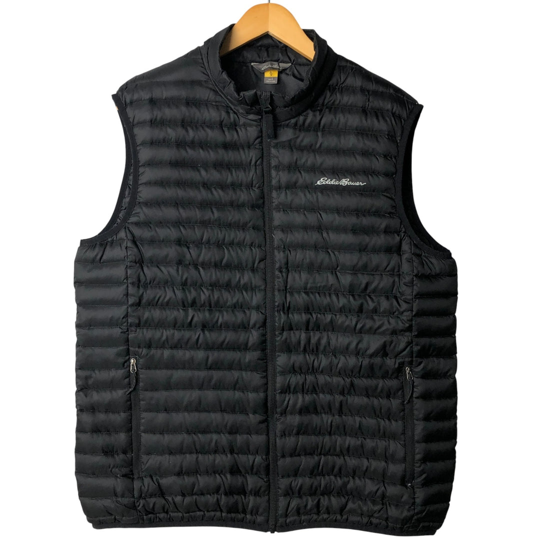 Eddie Bauer TRAVEX 700 Fill Power Down Vest, Men's Size L Nylon black type Vintage Second Hand
