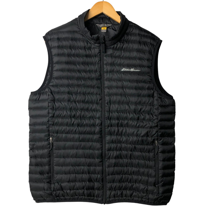 Eddie Bauer TRAVEX 700 Fill Power Down Vest, Men's Size L Nylon black type Vintage Second Hand