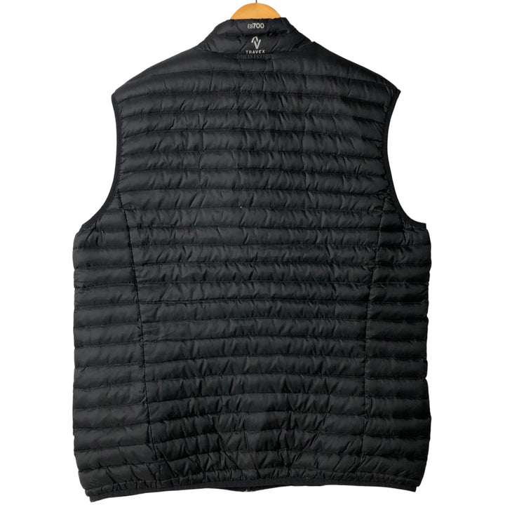 Eddie Bauer TRAVEX 700 Fill Power Down Vest, Men's Size L Nylon black type Vintage Second Hand