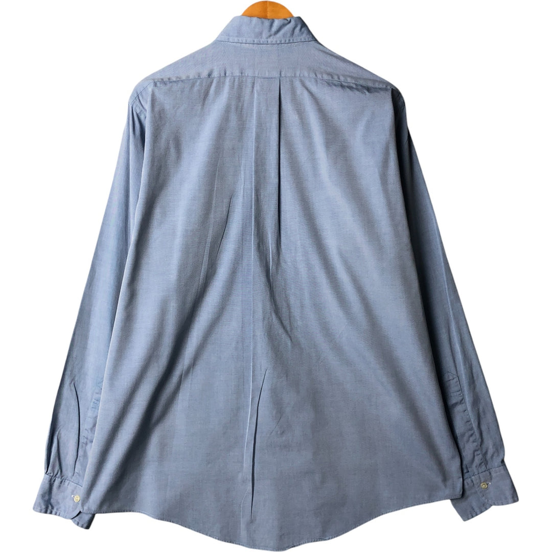 Brooks Brothers Est.1818 Long Sleeve Button-Down Shirt, Men's Size L cotton Blue type light blue Vintage Second Hand