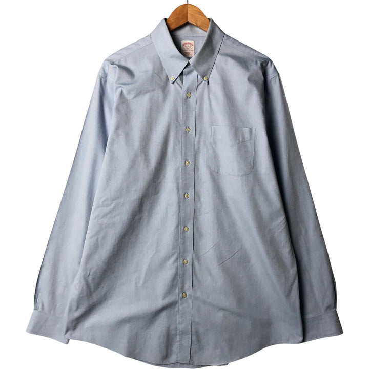 Brooks Brothers 346 long sleeve button-down shirt, men's size L cotton Blue type light blue Vintage Second Hand