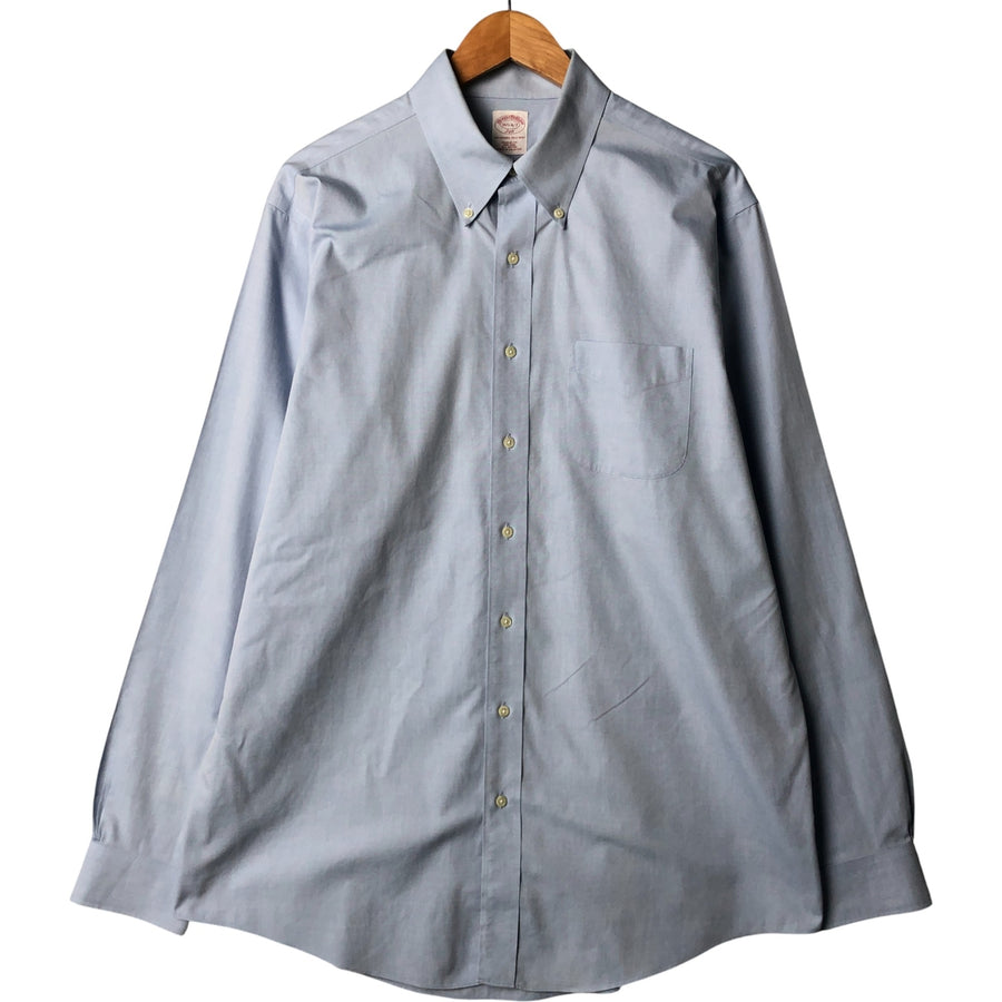 Brooks Brothers 346 long sleeve button-down shirt, men's size L cotton Blue  type light blue Vintage Second Hand – vintage-clothing-store-jam