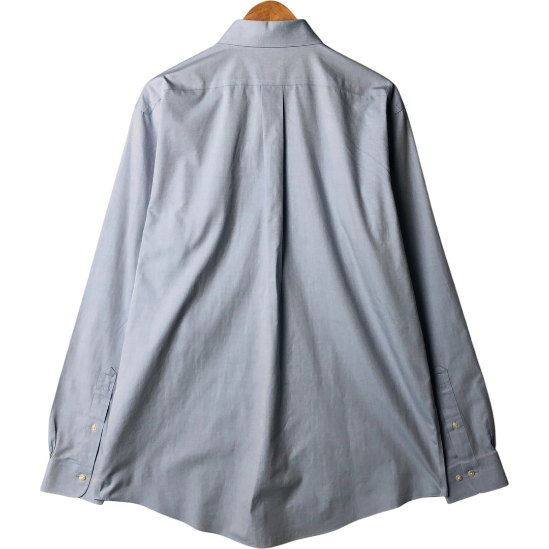 Brooks Brothers 346 long sleeve button-down shirt, men's size L cotton Blue type light blue Vintage Second Hand