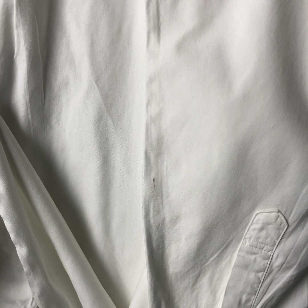 Vintage 80s-90'S Brooks Brothers MAKERS wide collar long sleeve cotton shirt, made in the USA, size XL, men's cotton white type Vintage Second Hand