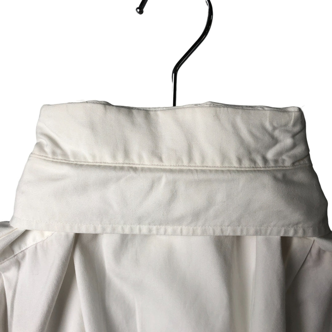 Vintage 80s-90'S Brooks Brothers MAKERS wide collar long sleeve cotton shirt, made in the USA, size XL, men's cotton white type Vintage Second Hand