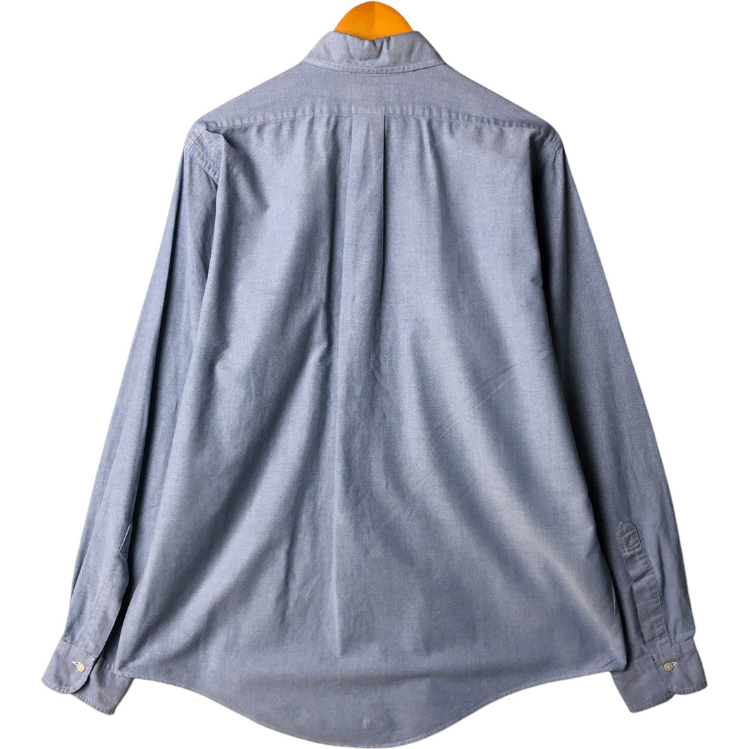 Brooks Brothers long sleeve button down shirt made in USA, size L for men cotton Blue type light blue Vintage Second Hand