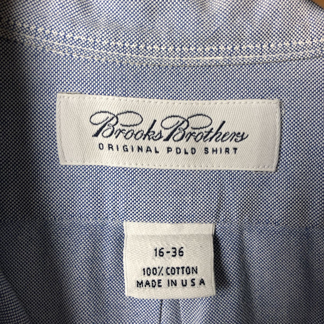 Brooks Brothers long sleeve button down shirt made in USA, size L for men cotton Blue type light blue Vintage Second Hand