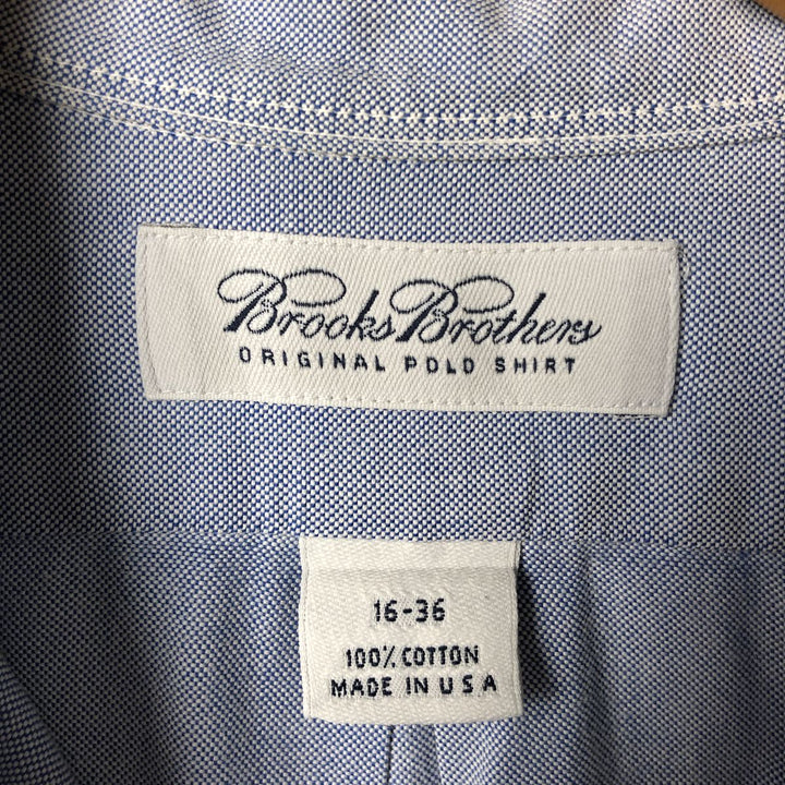Brooks Brothers long sleeve button down shirt made in USA, size L for men cotton Blue type light blue Vintage Second Hand