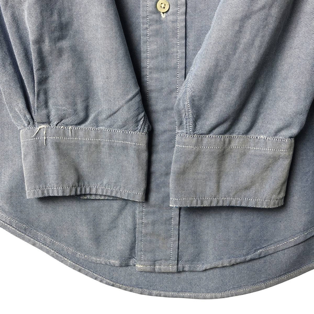 Brooks Brothers long sleeve button down shirt made in USA, size L for men cotton Blue type light blue Vintage Second Hand