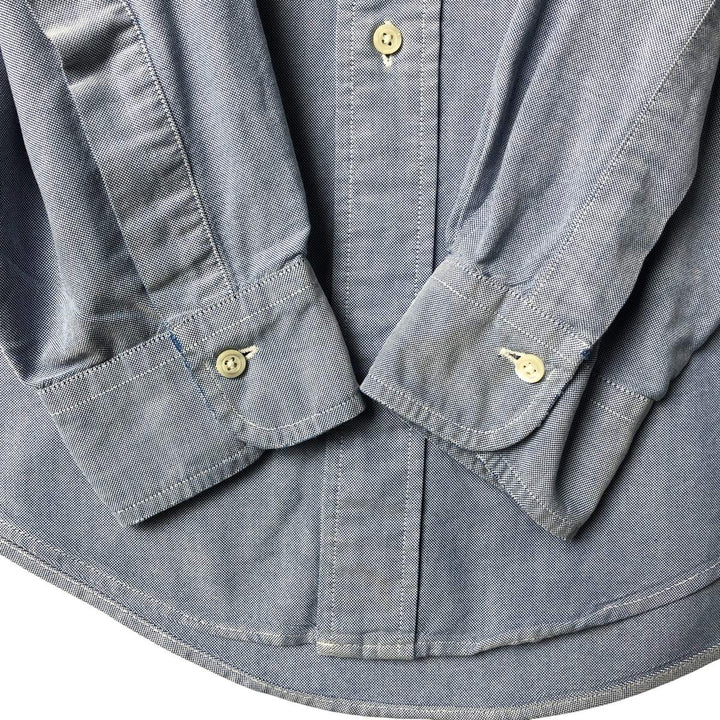 Brooks Brothers long sleeve button down shirt made in USA, size L for men cotton Blue type light blue Vintage Second Hand