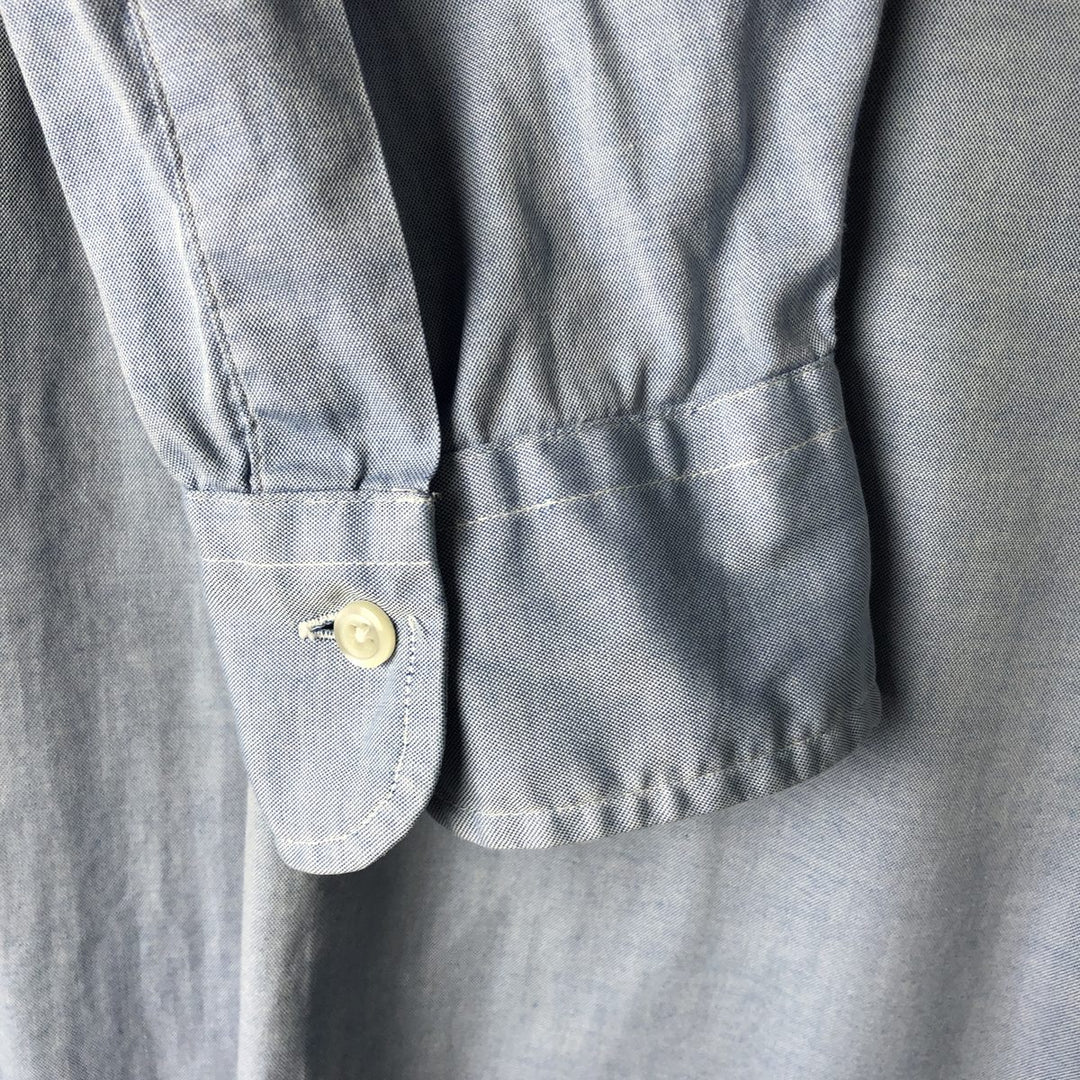 80s-90'S Brooks Brothers MAKERS Long Sleeve Button Down Shirt Made in USA Men's Size L Vintage cotton Blue type light blue Vintage Second Hand