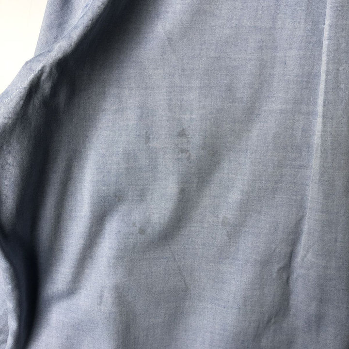 80s-90'S Brooks Brothers MAKERS Long Sleeve Button Down Shirt Made in USA Men's Size L Vintage cotton Blue type light blue Vintage Second Hand