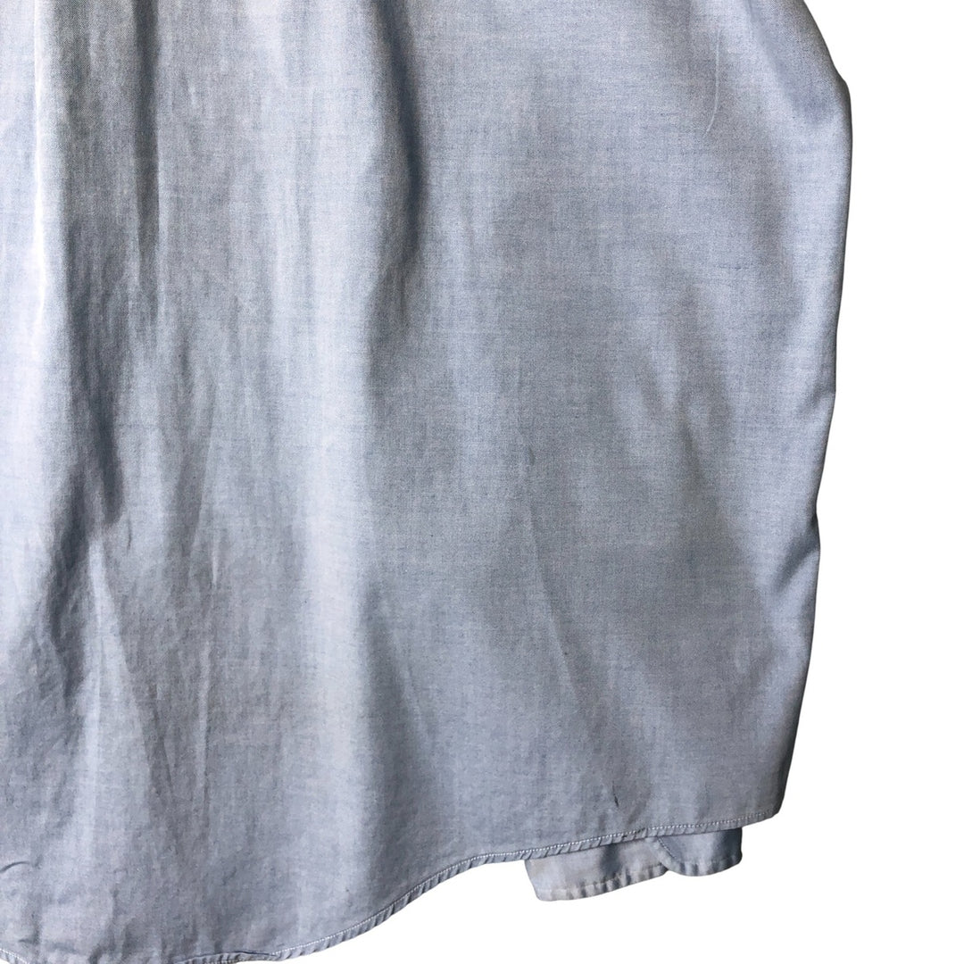 80s-90'S Brooks Brothers MAKERS Long Sleeve Button Down Shirt Made in USA Men's Size L Vintage cotton Blue type light blue Vintage Second Hand