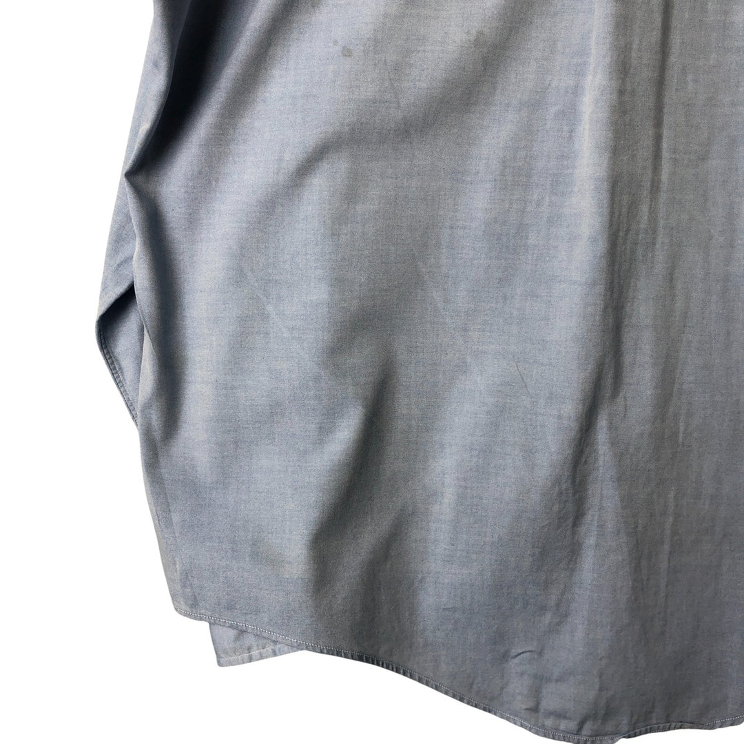 80s-90'S Brooks Brothers MAKERS Long Sleeve Button Down Shirt Made in USA Men's Size L Vintage cotton Blue type light blue Vintage Second Hand