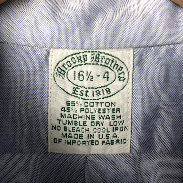 Vintage 1980s-1990'S Brooks Brothers Est. 1818 long-sleeved button-down shirt, Made in USA, Men's Size L cotton Blue type light blue Vintage Second Hand