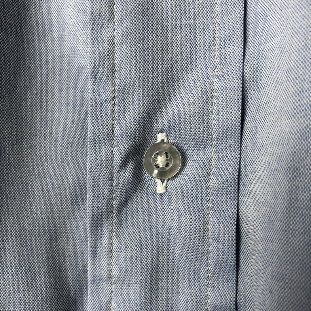 Vintage 1980s-1990'S Brooks Brothers Est. 1818 long-sleeved button-down shirt, Made in USA, Men's Size L cotton Blue type light blue Vintage Second Hand