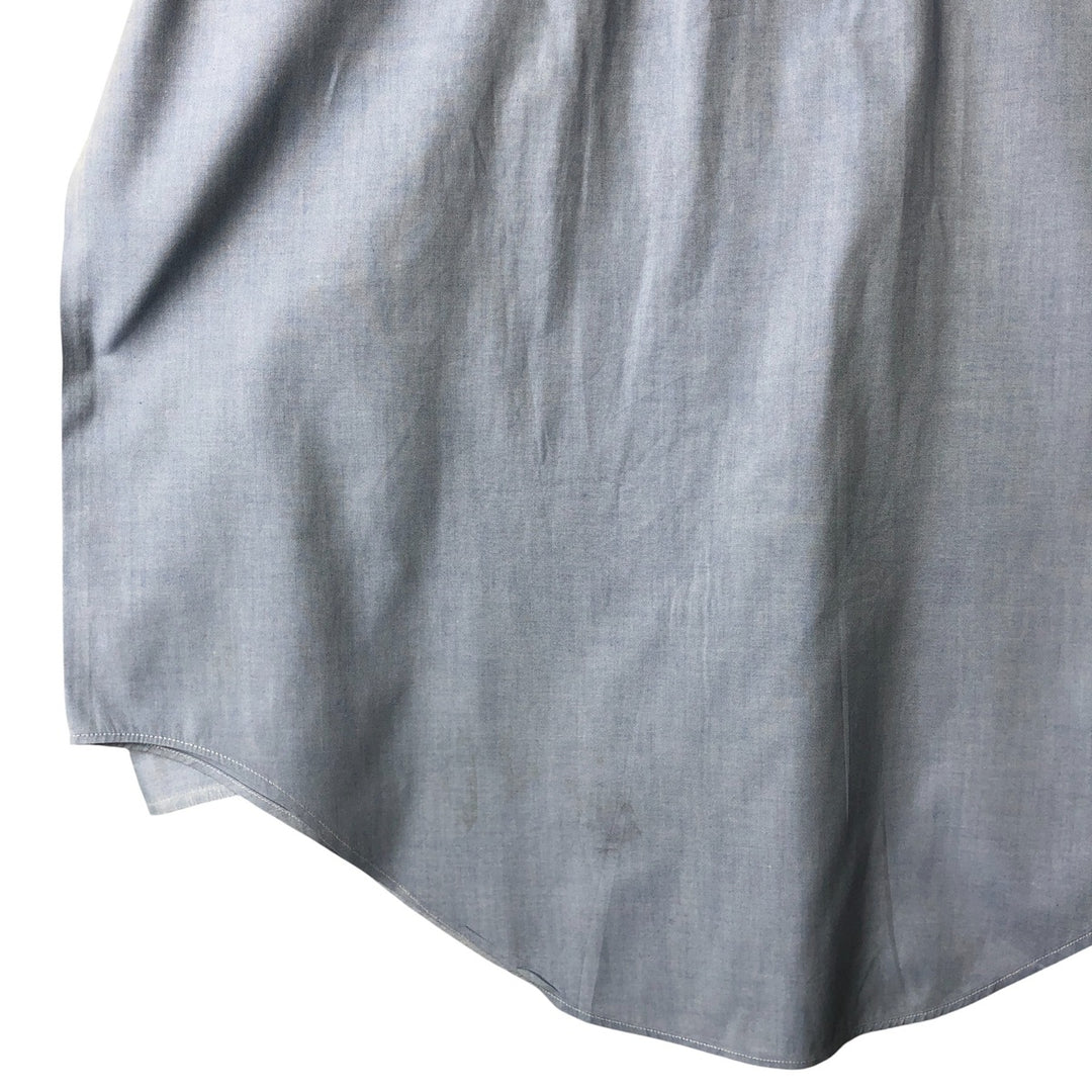 Vintage 1980s-1990'S Brooks Brothers Est. 1818 long-sleeved button-down shirt, Made in USA, Men's Size L cotton Blue type light blue Vintage Second Hand