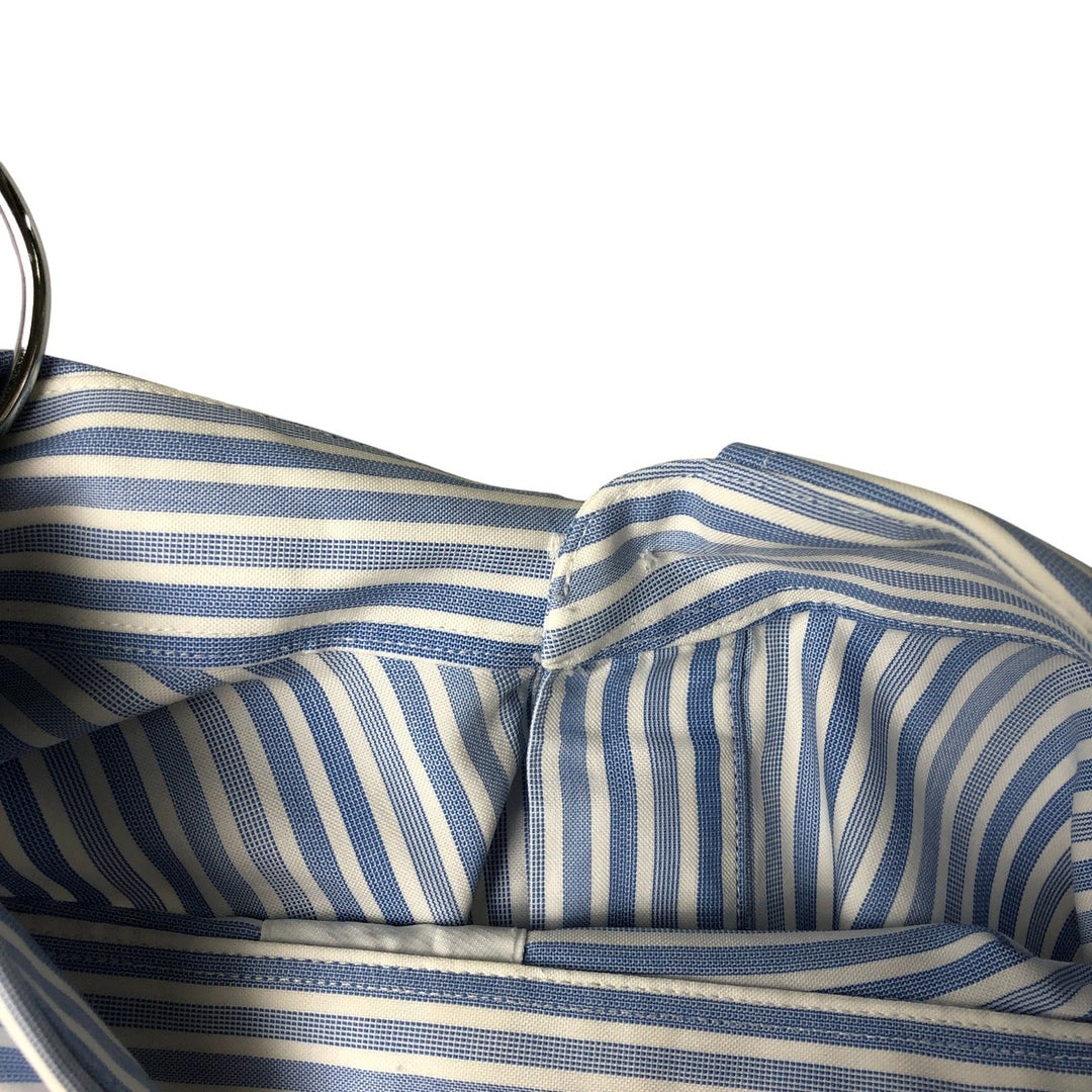 Brooks Brothers Men's Long Sleeve Cotton Striped Shirt, Size L cotton white type Vintage Second Hand