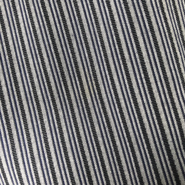 90s-00'S Calvin Klein long-sleeved cotton striped shirt, men's size XXL cotton Charcoal Vintage Second Hand