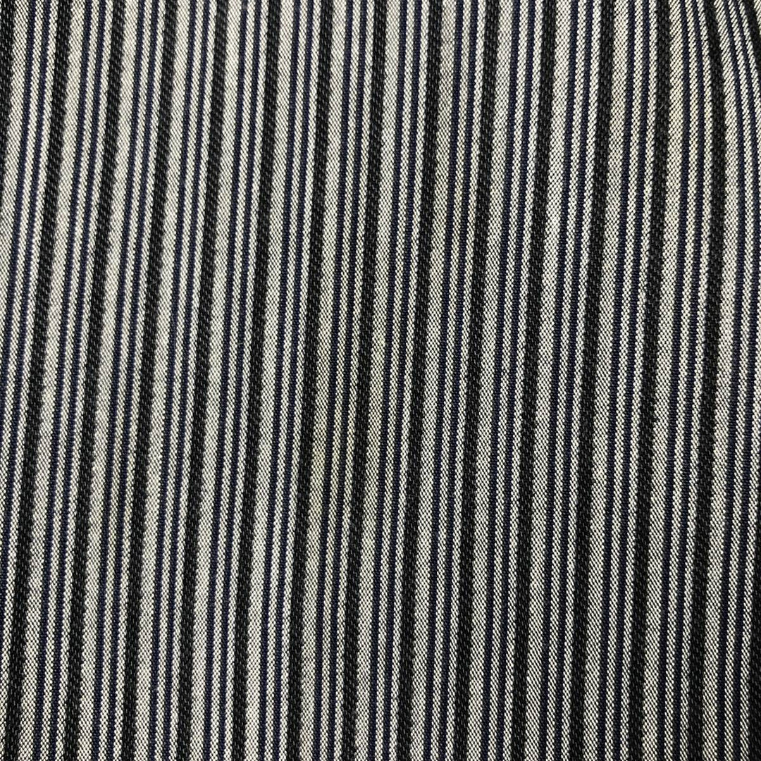 90s-00'S Calvin Klein long-sleeved cotton striped shirt, men's size XXL cotton Charcoal Vintage Second Hand
