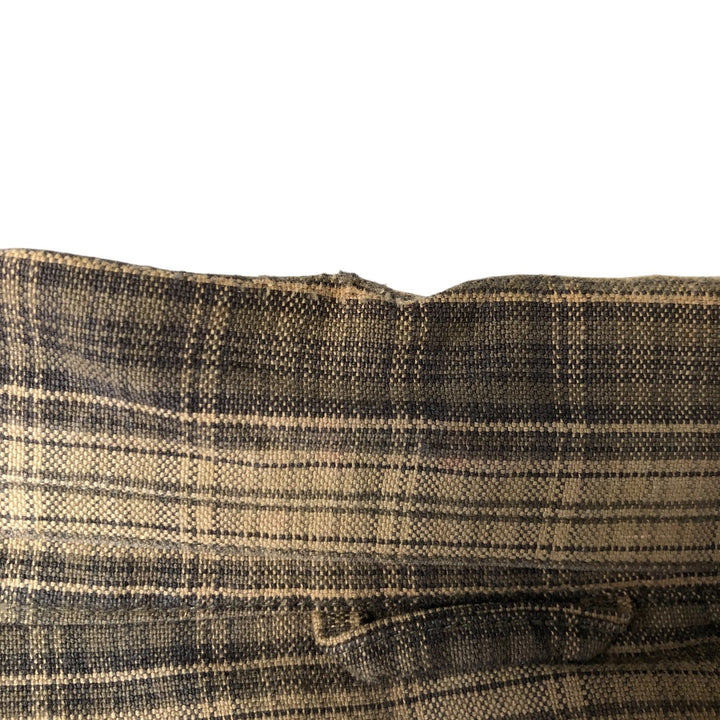 Vintage 90s-00'S Timberland long-sleeved button-down check shirt, men's size L cotton Charcoal Vintage Second Hand