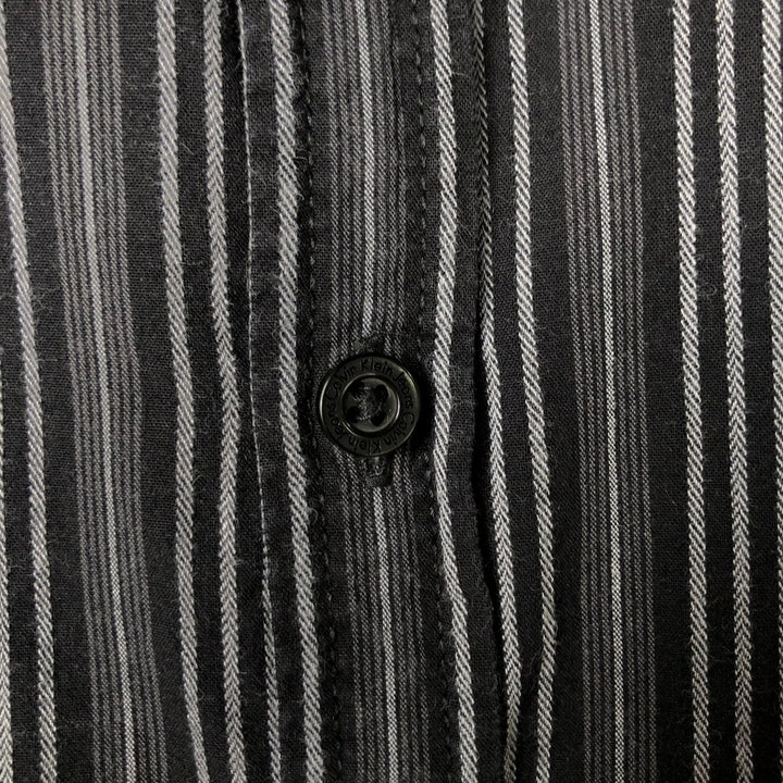 Calvin Klein Jeans Long Sleeve Cotton Striped Shirt, Men's Size L cotton black type Vintage Second Hand