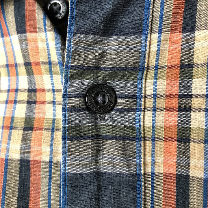 Patagonia 52251FA12 Long Sleeve Cotton Check Shirt, Men's Size Small Organic cotton orange type Vintage Second Hand