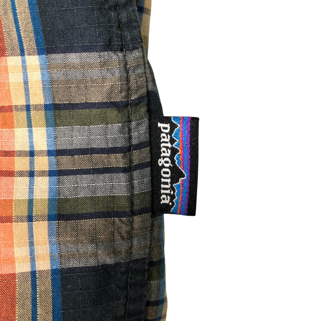 Patagonia 52251FA12 Long Sleeve Cotton Check Shirt, Men's Size Small Organic cotton orange type Vintage Second Hand