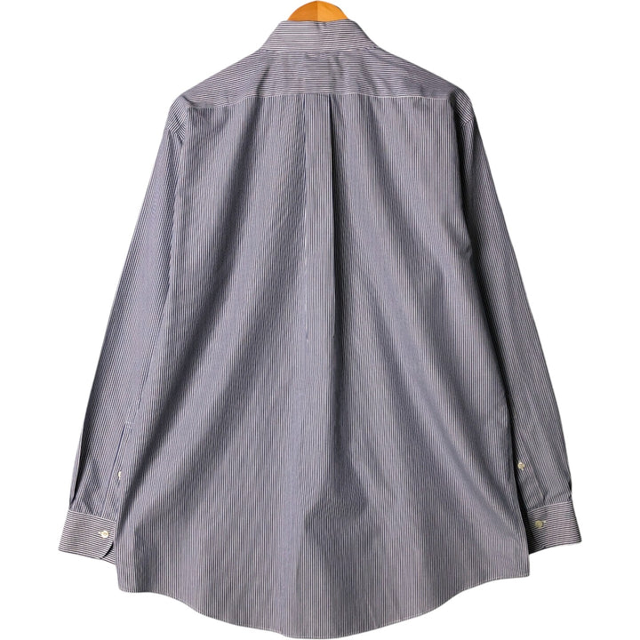 Brooks Brothers 346 Long Sleeve Button-Down Striped Shirt, Men's Size L cotton blue type Vintage Second Hand