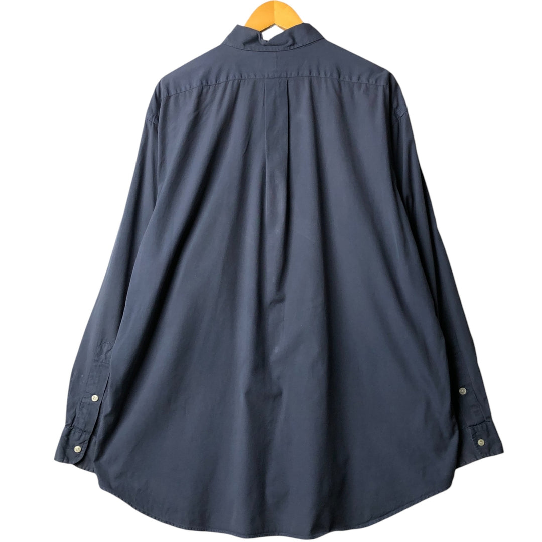 Ralph Lauren BLAKE long sleeve button down shirt, men's XL size cotton navy blue type Vintage Second Hand