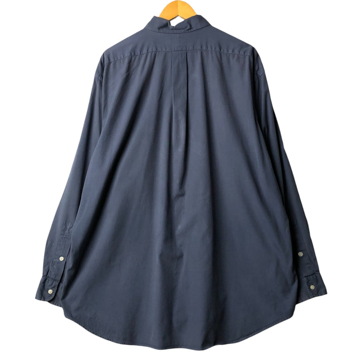 Ralph Lauren BLAKE long sleeve button down shirt, men's XL size cotton navy blue type Vintage Second Hand