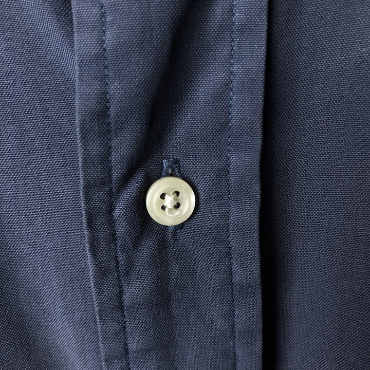 Ralph Lauren BLAKE long sleeve button down shirt, men's XL size cotton navy blue type Vintage Second Hand