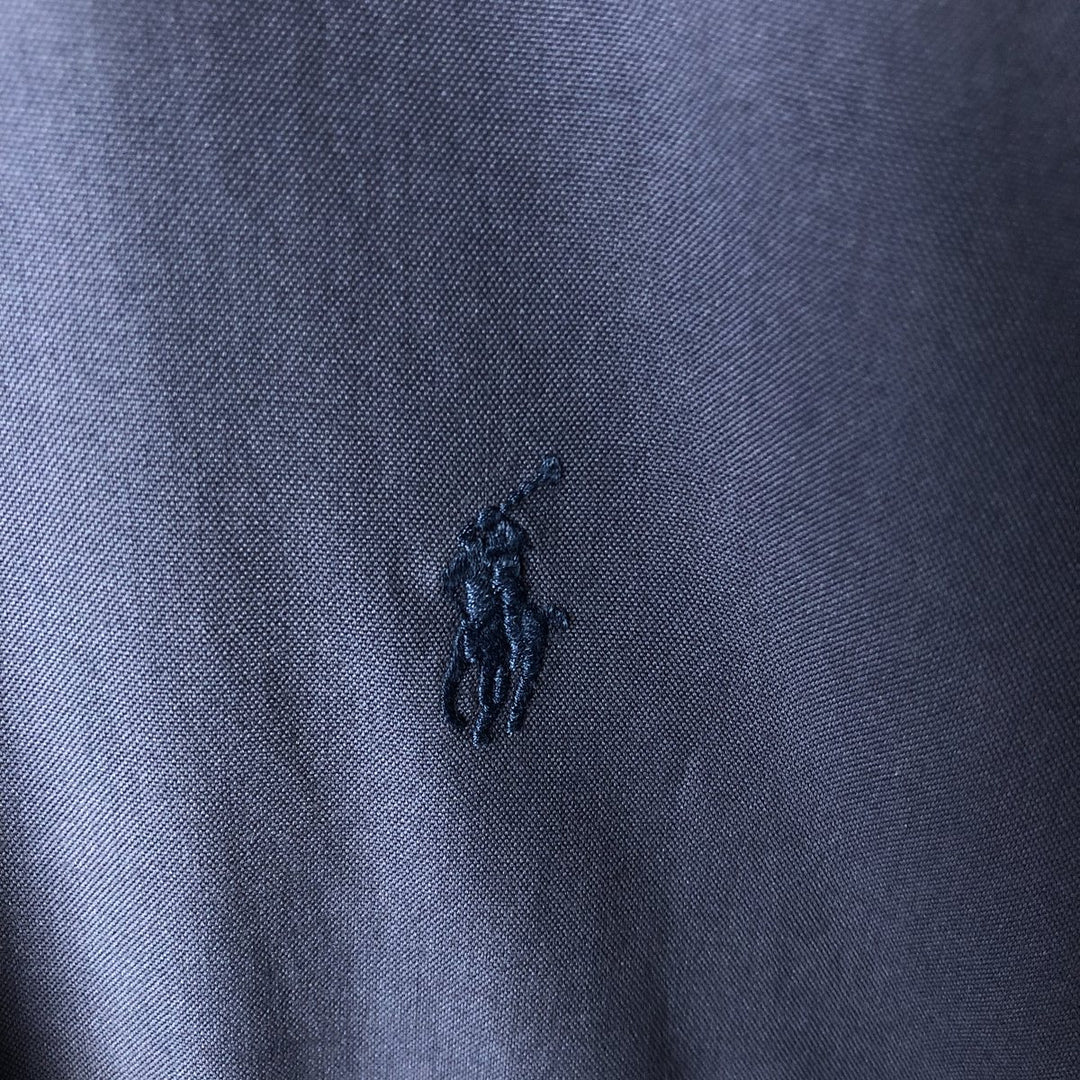Ralph Lauren BLAKE long sleeve button down shirt, men's XL size cotton navy blue type Vintage Second Hand