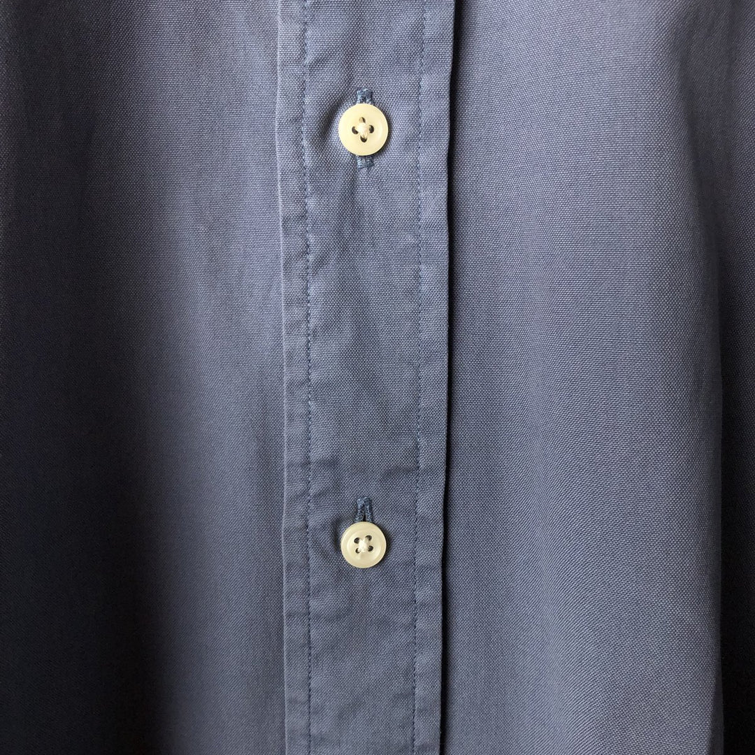 Ralph Lauren BLAKE long sleeve button down shirt, men's XL size cotton navy blue type Vintage Second Hand