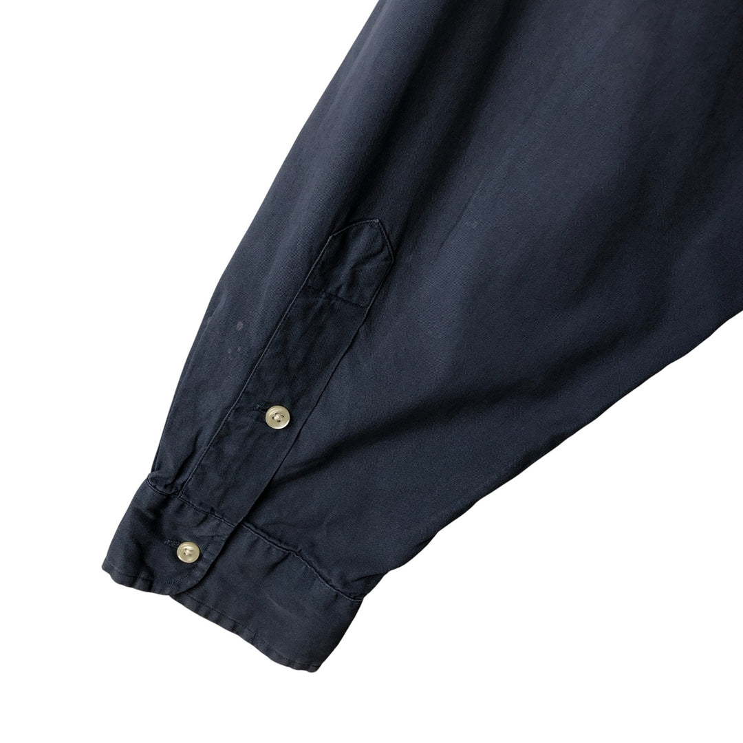 Ralph Lauren BLAKE long sleeve button down shirt, men's XL size cotton navy blue type Vintage Second Hand