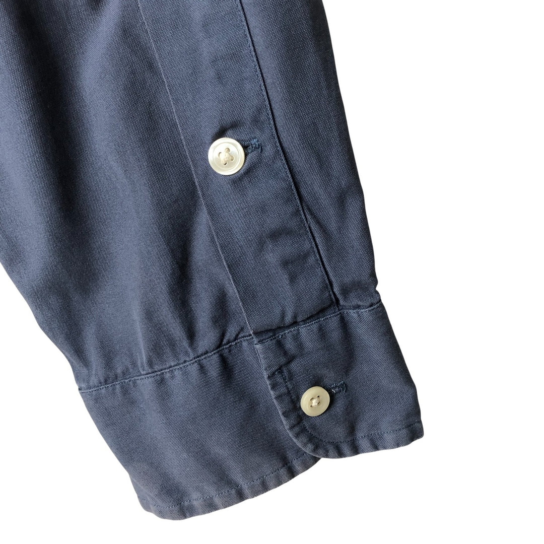 Ralph Lauren BLAKE long sleeve button down shirt, men's XL size cotton navy blue type Vintage Second Hand