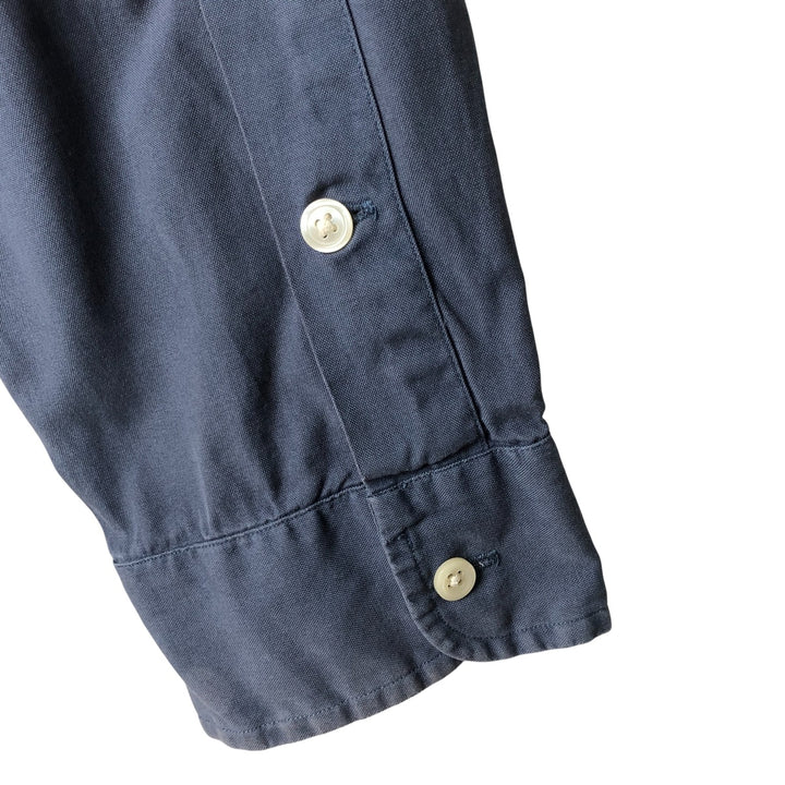 Ralph Lauren BLAKE long sleeve button down shirt, men's XL size cotton navy blue type Vintage Second Hand