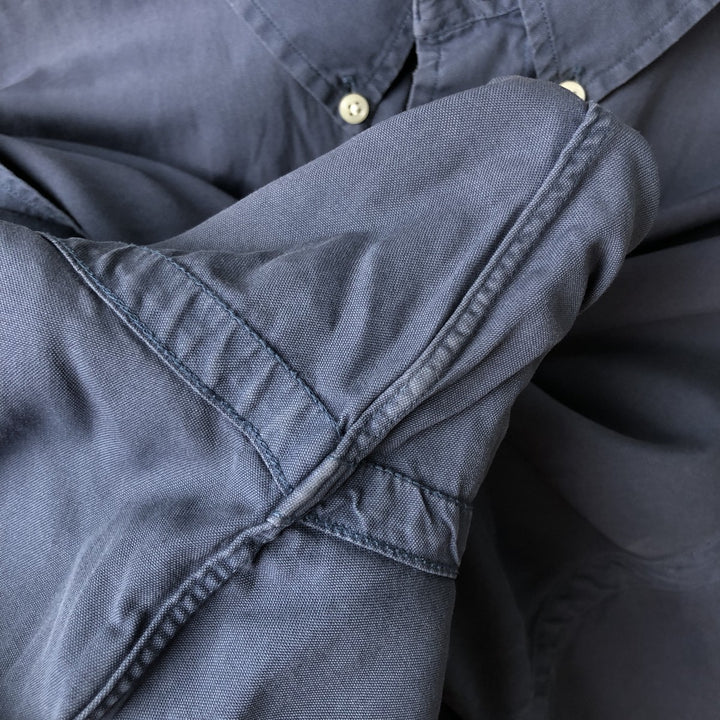 Ralph Lauren BLAKE long sleeve button down shirt, men's XL size cotton navy blue type Vintage Second Hand