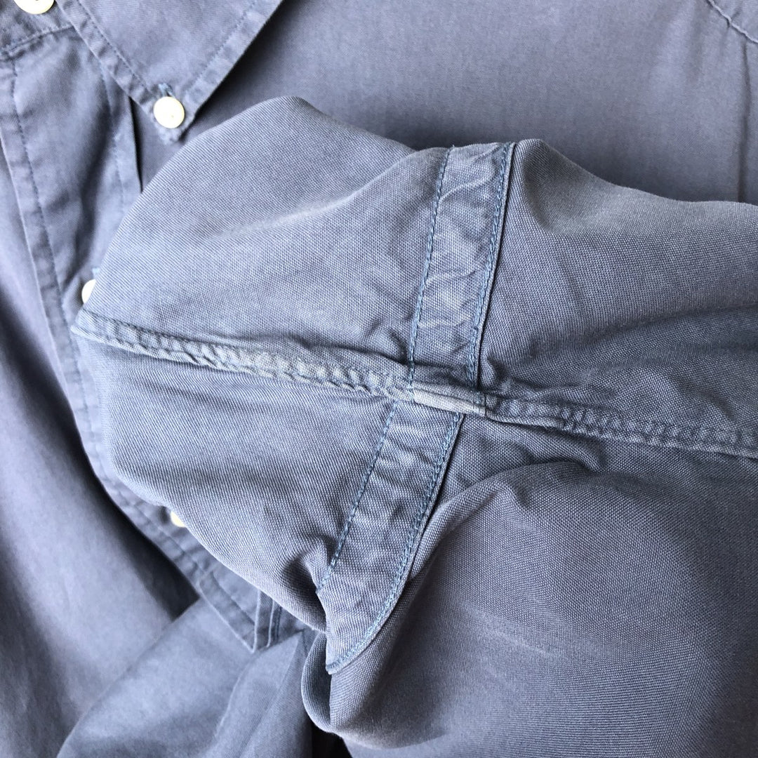 Ralph Lauren BLAKE long sleeve button down shirt, men's XL size cotton navy blue type Vintage Second Hand