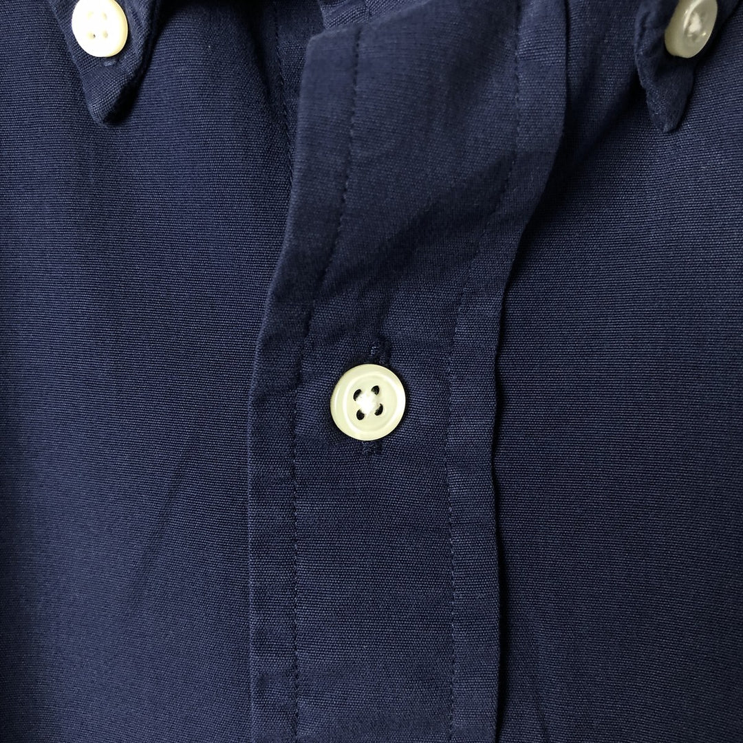 Ralph Lauren long sleeve button down shirt, men's XL size cotton navy blue type Vintage Second Hand